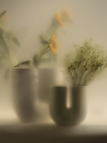 Kink Vase in Sand & Light Green
