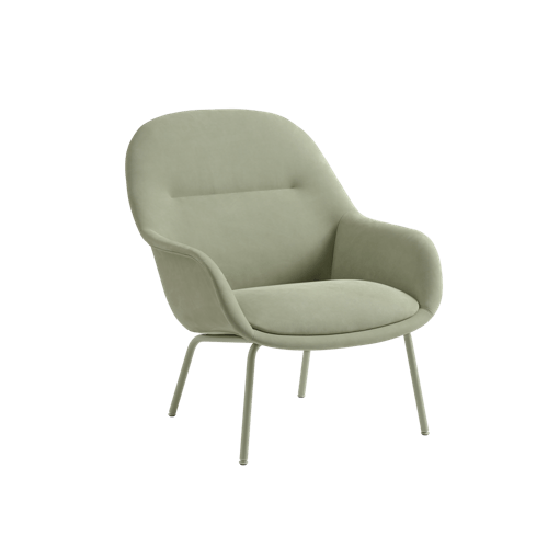 Fiber Lounge Armchair Tube Base