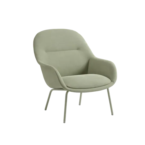 Fiber Lounge Armchair Tube Base