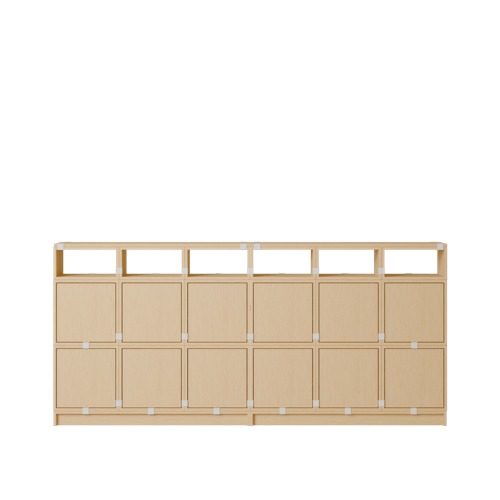 Stacked Storage System Sideboard