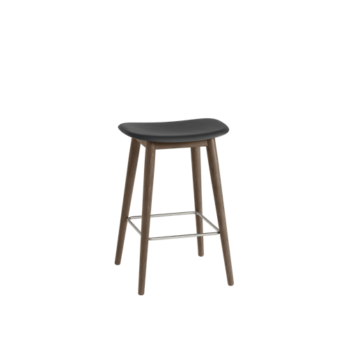 Fiber Counter Stool Wood Base - 65 cm / 25.6"