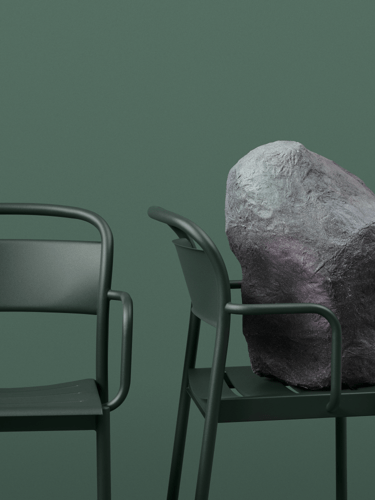 Linear Steel Armchair