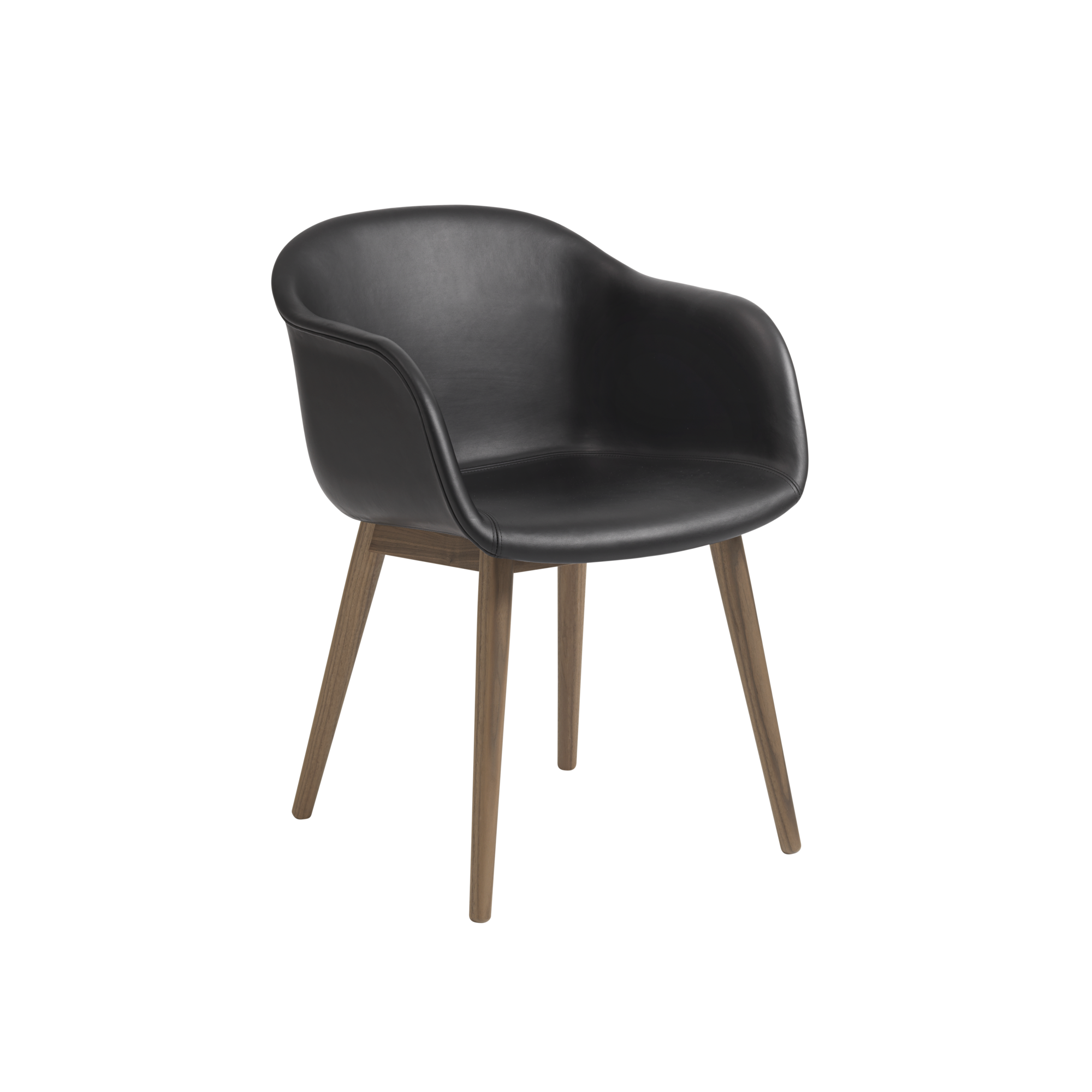 Fiber Armchair Wood Base