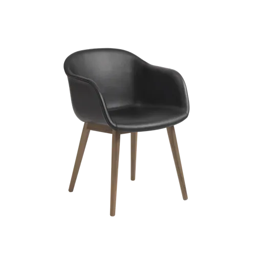 Fiber Armchair Wood Base