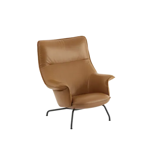 Packshot image of Muuto Doze Lounge Chair Refine Leather
