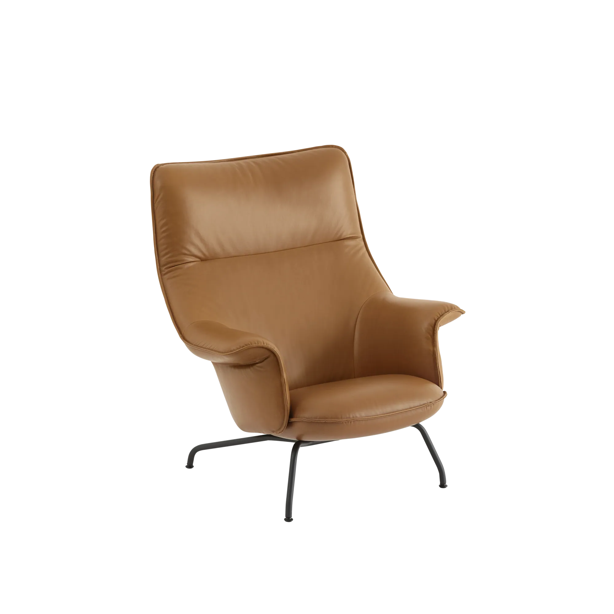 Packshot image of Muuto Doze Lounge Chair Refine Leather