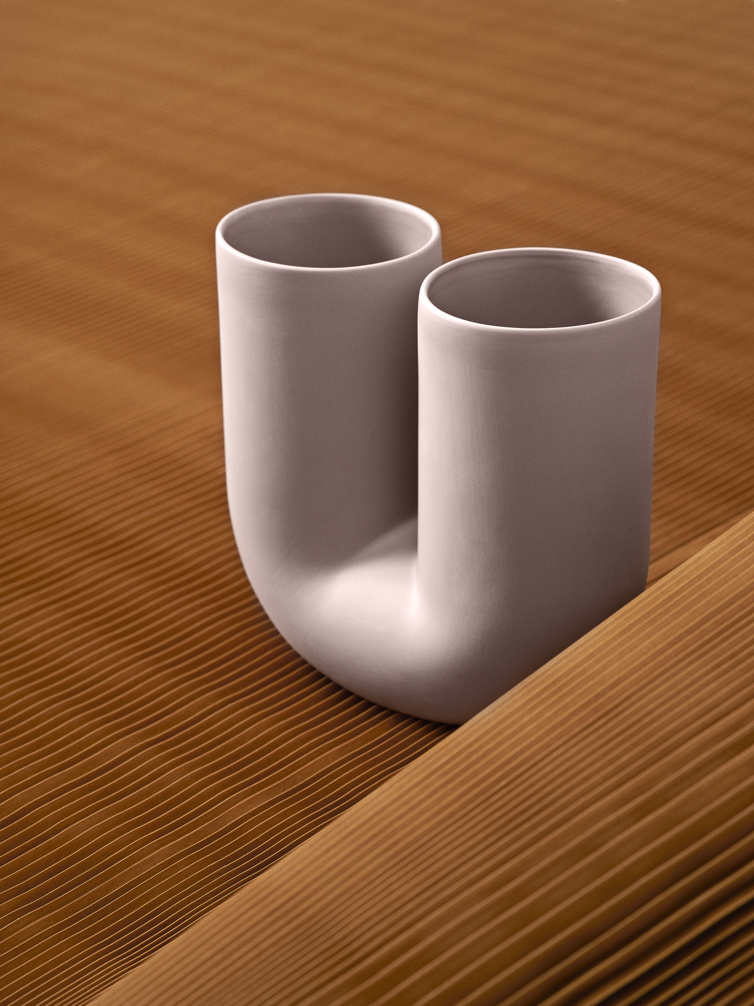 Kink Vase in Dusty Lilac