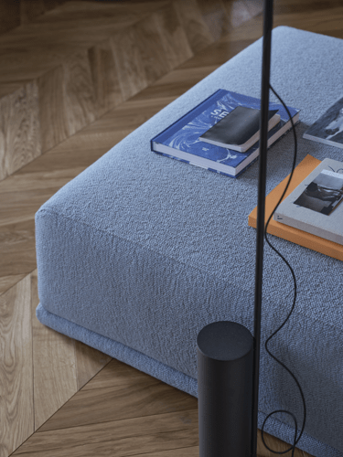 Connect Soft Module I in Hearth 012 - Post Floor Lamp in Black