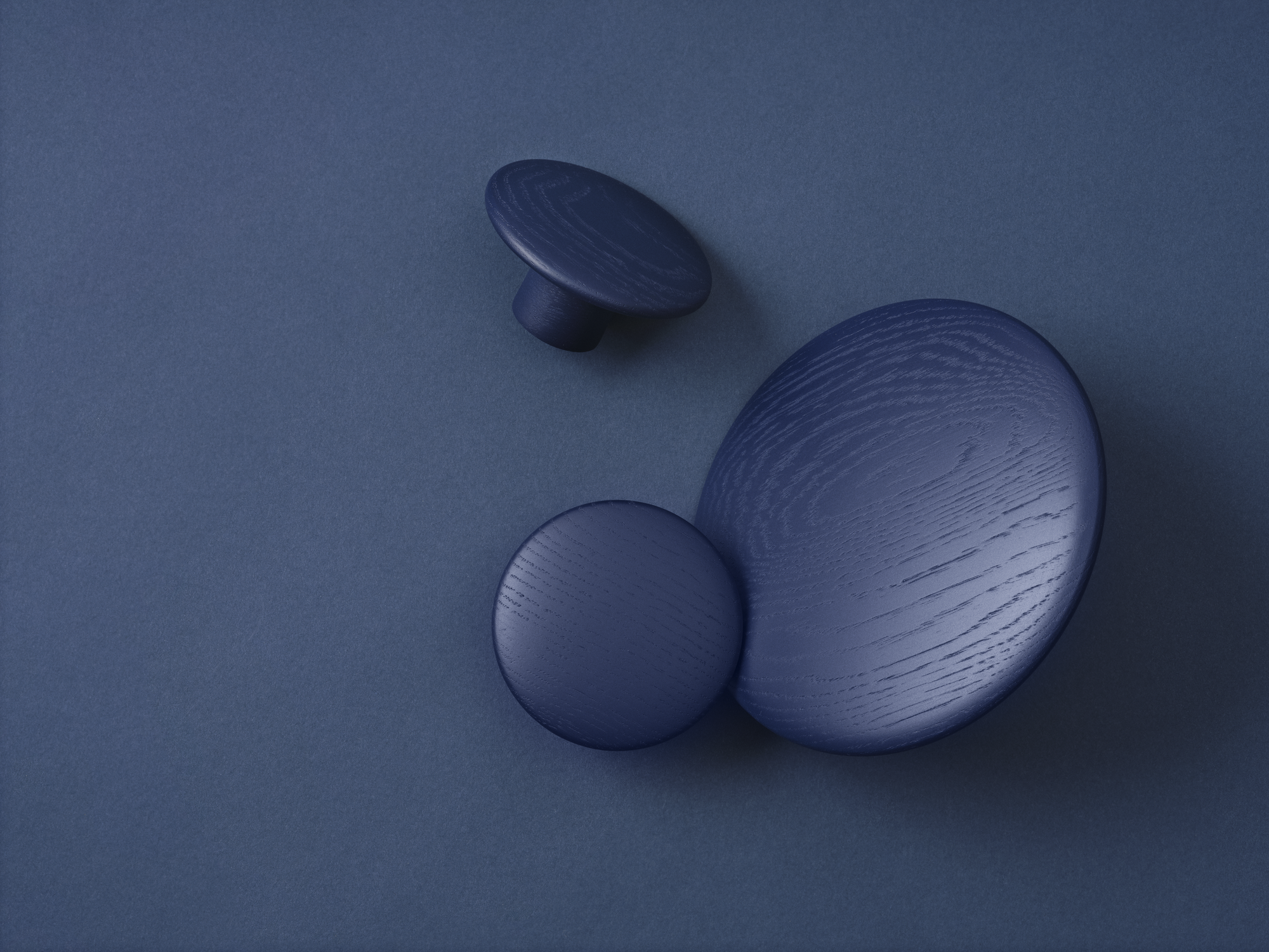 Dots Wood in Midnight Blue