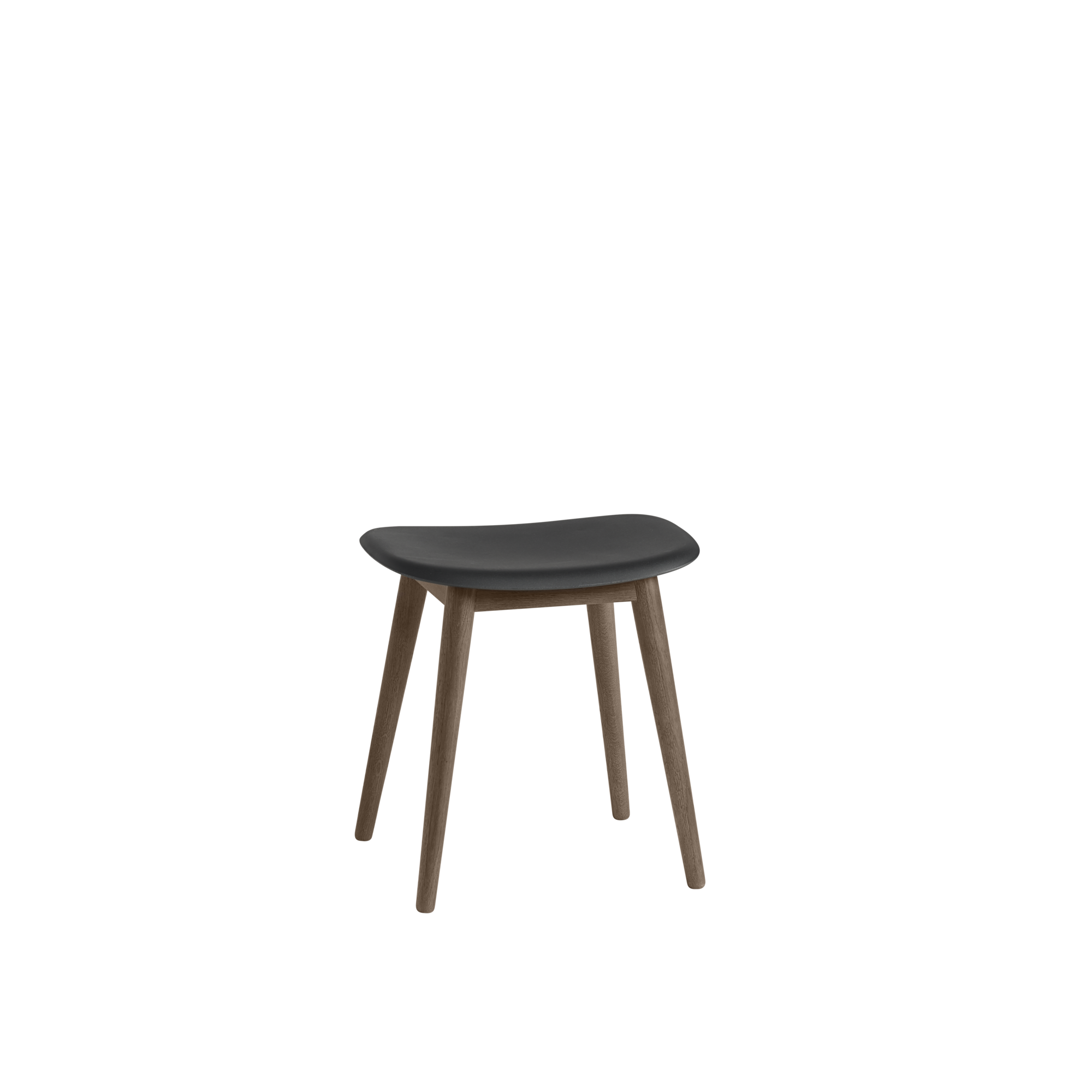 Fiber Stool Wood Base
