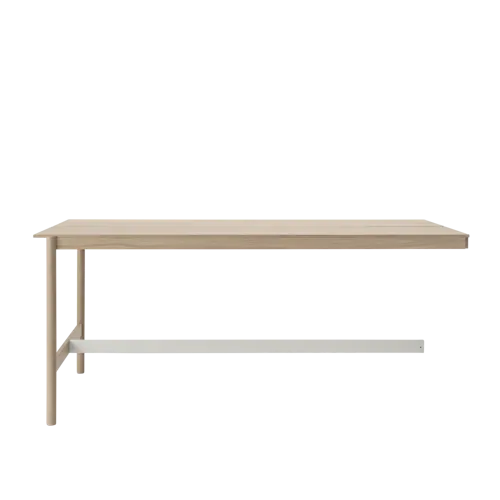 Linear System High Table End Module 110x240 / H105 cm in Oak Veneer/Oak
