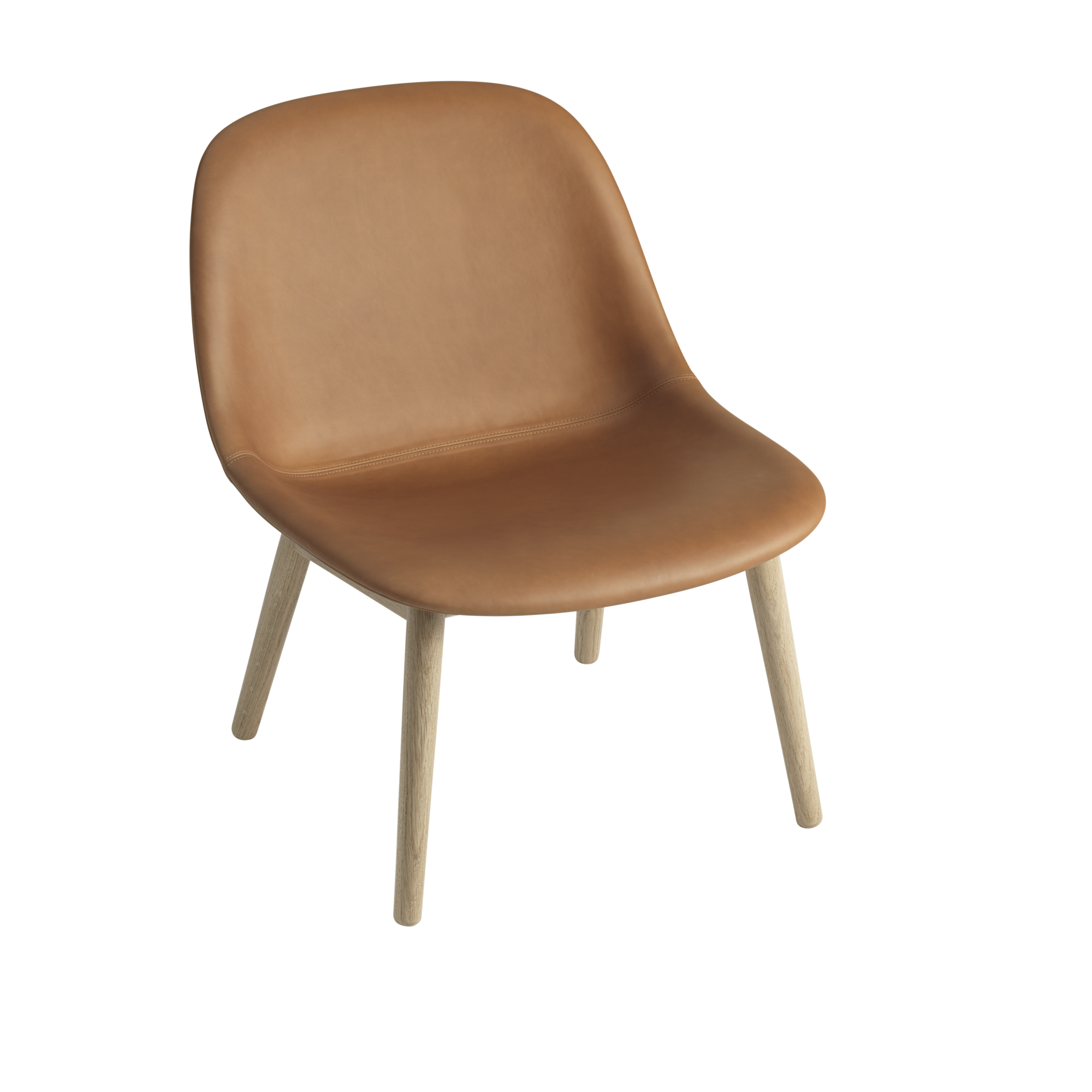 Fiber Lounge Chair Wood Base