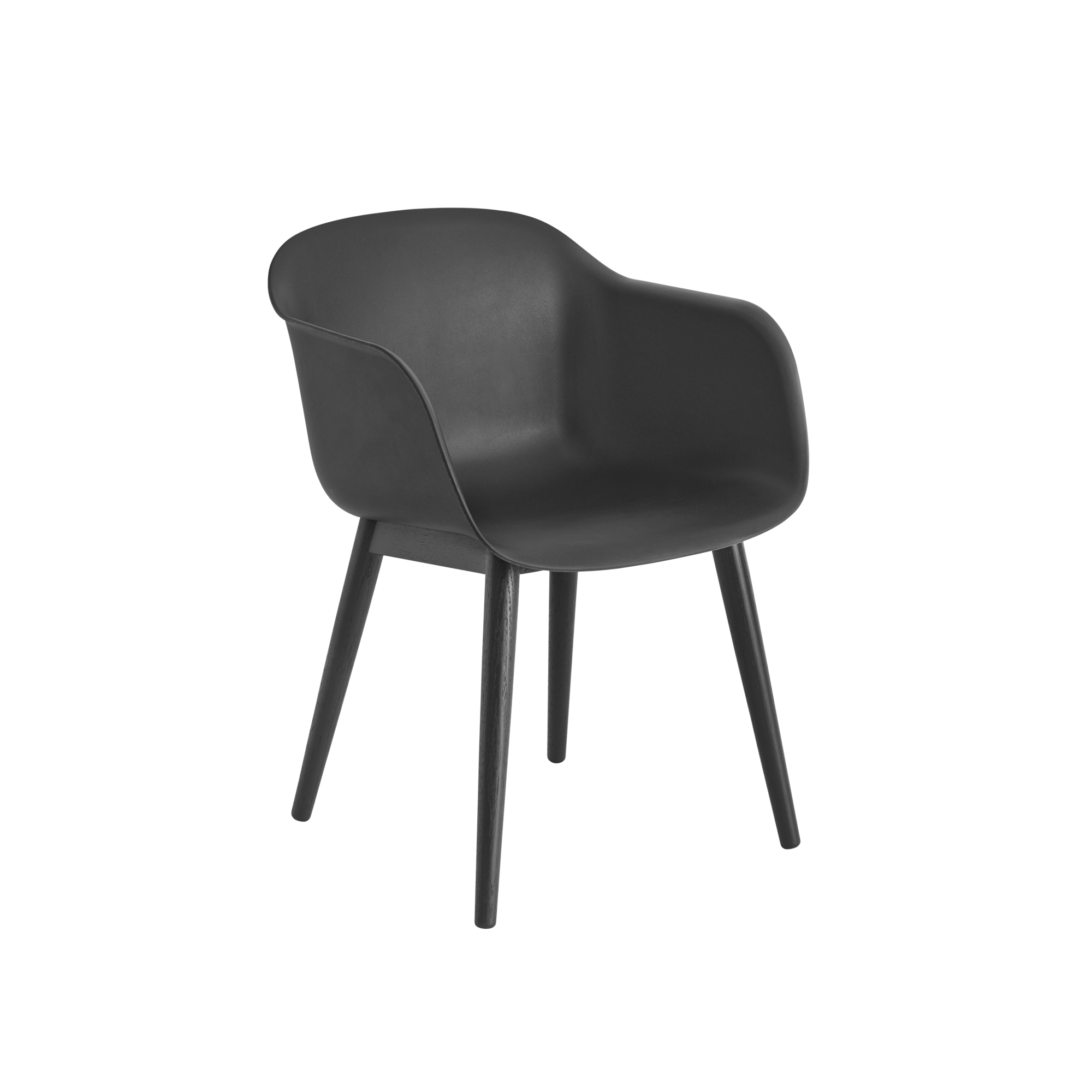 The shell of the Fiber Chair is designed to balance maximum comfort with minimum space. Made-to-order textile and leather with base color option of black, white, grey, dusty green, dusty red, pol. alu. Option of pre-mounted felt glides upon request for orders above 50 chairs.