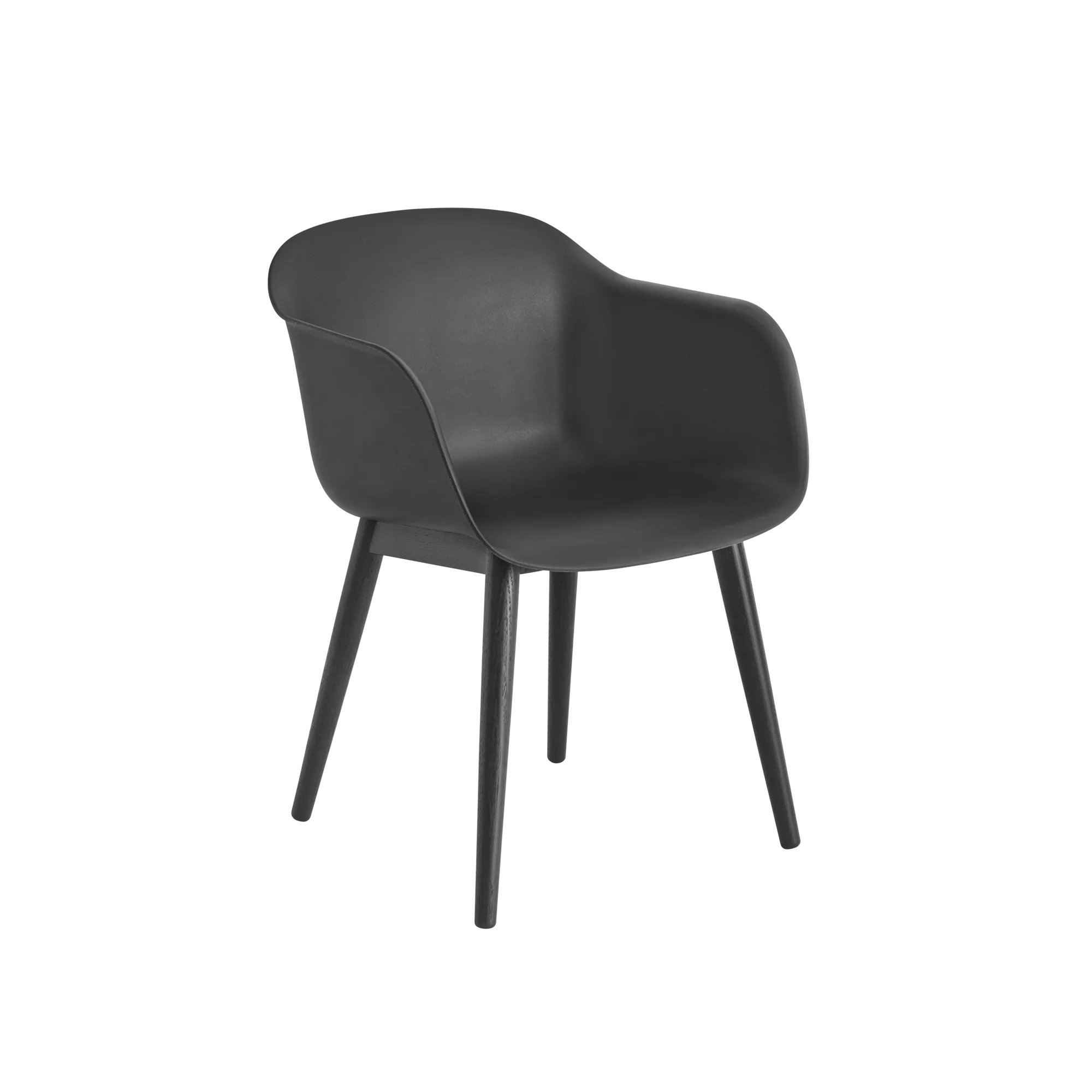 The shell of the Fiber Chair is designed to balance maximum comfort with minimum space. Made-to-order textile and leather with base color option of black, white, grey, dusty green, dusty red, pol. alu. Option of pre-mounted felt glides upon request for orders above 50 chairs.
