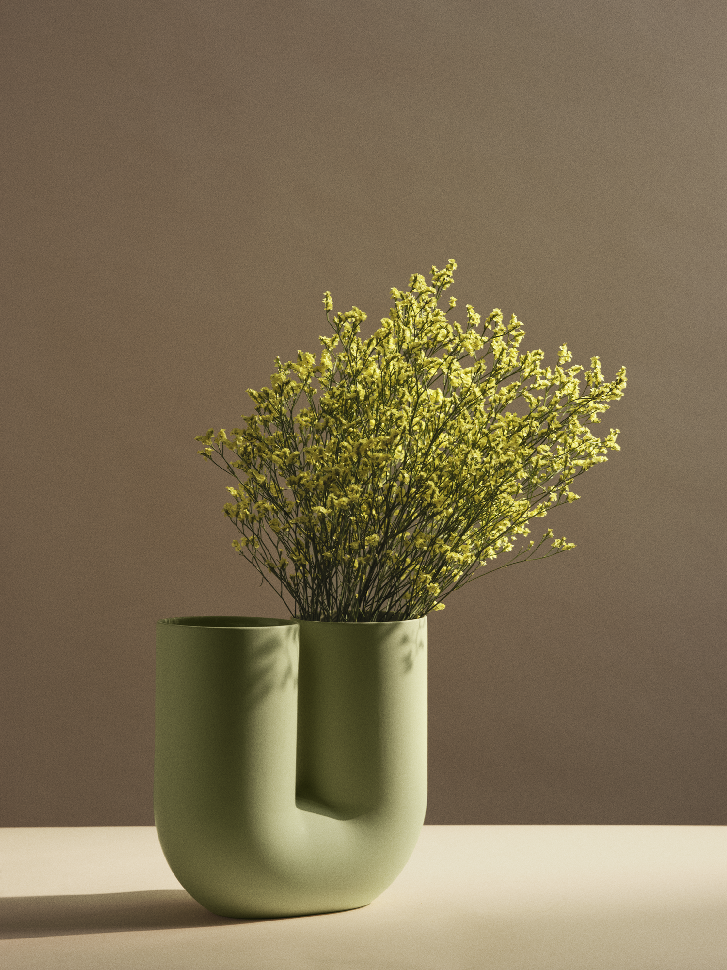 Kink Vase in Light Green