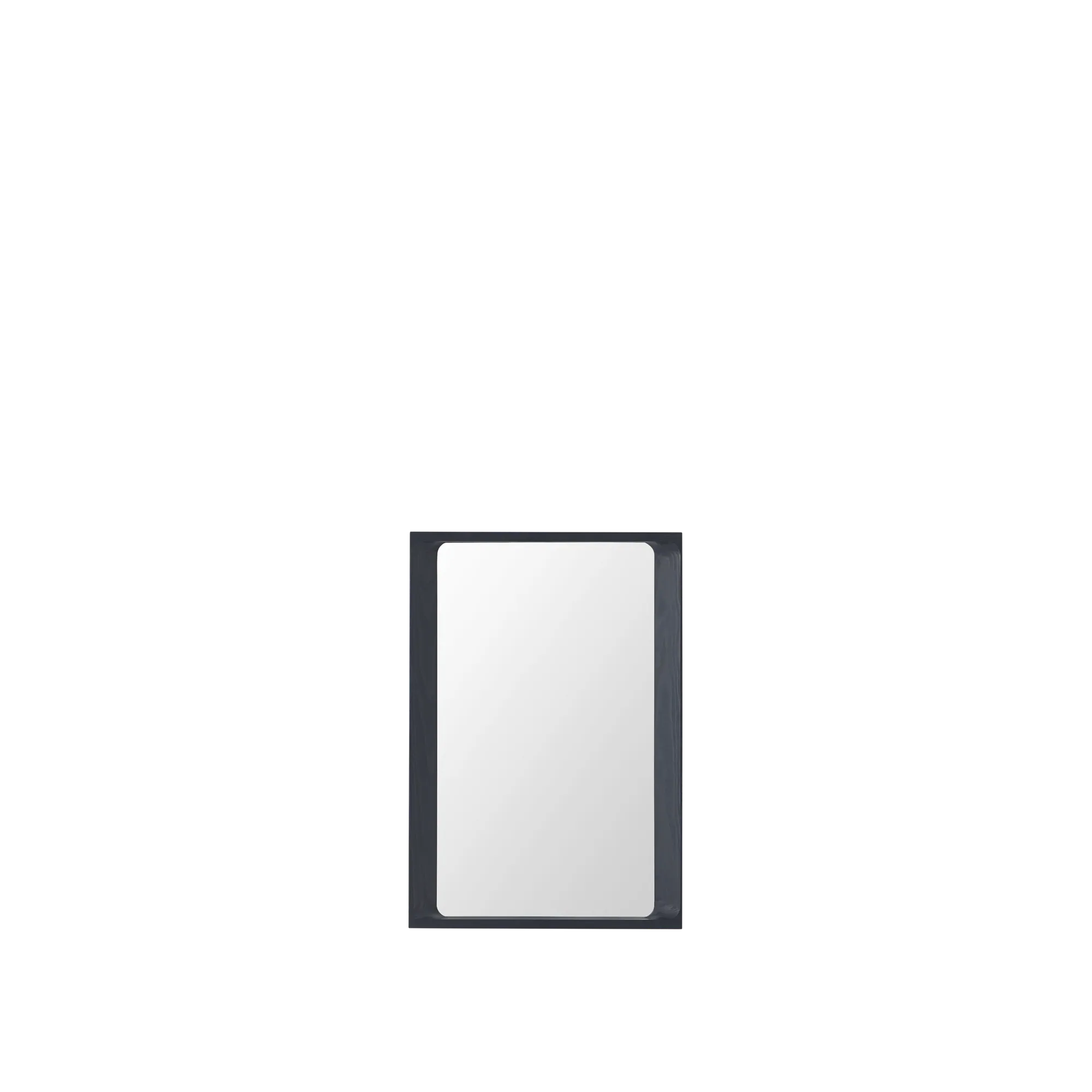 Arced Mirror 80x55 cm in Midnight Blue