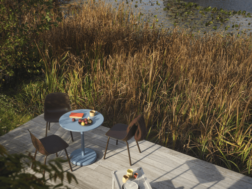 Linear Steel Café Table