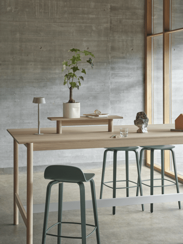 Visu Counter Stool Wood Base - 65 cm / 25.6"
