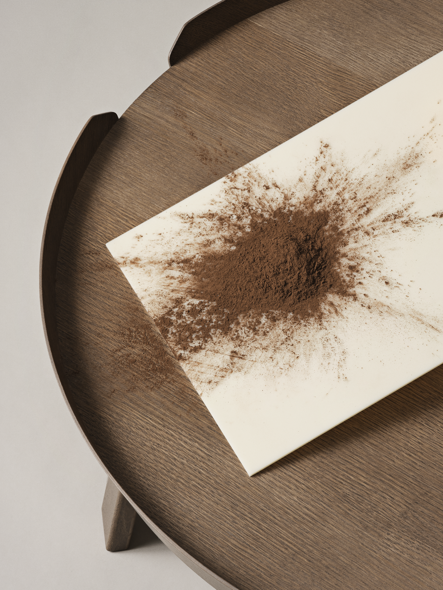 Around Coffee Table in Stained Dark Brown