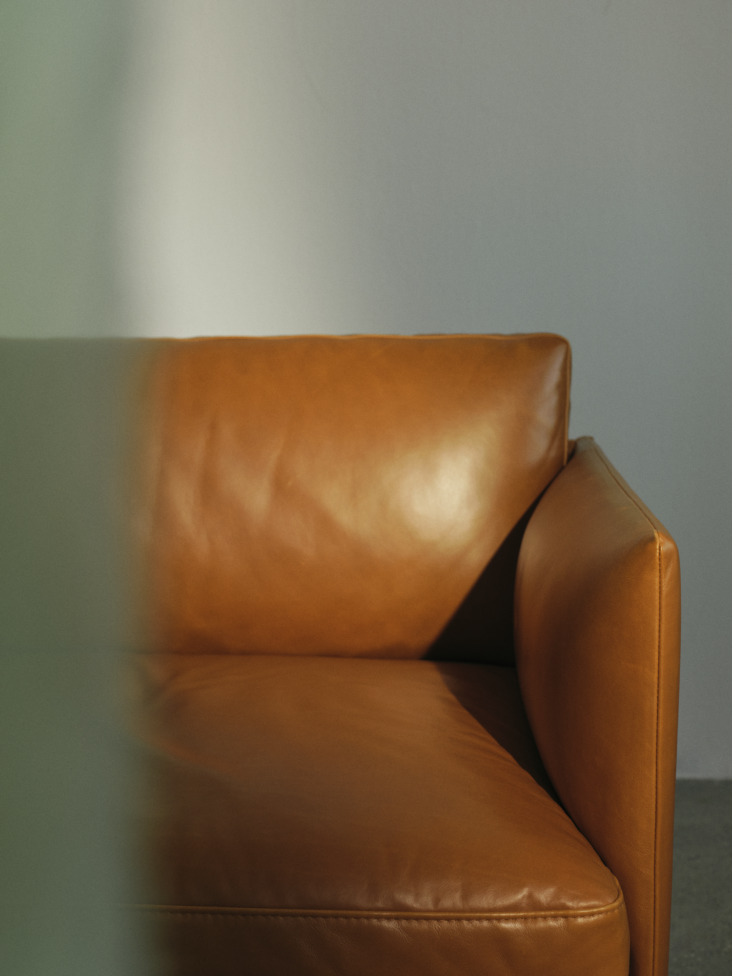 Outline Sofa in Cognac Leather