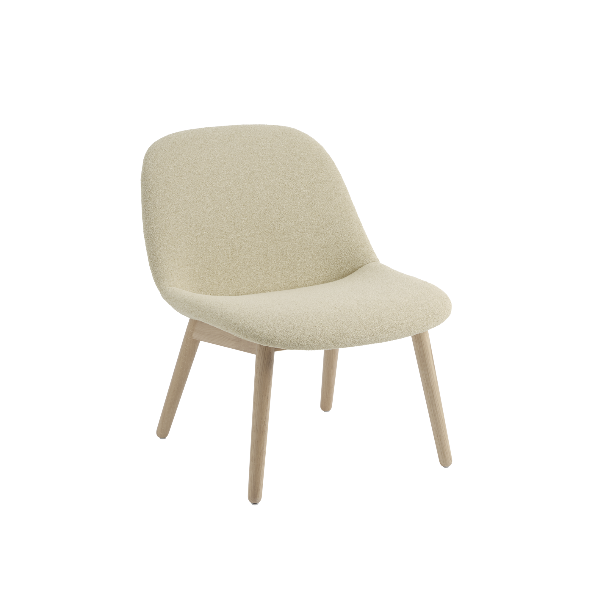 Fiber Soft Lounge Chair Wood Base