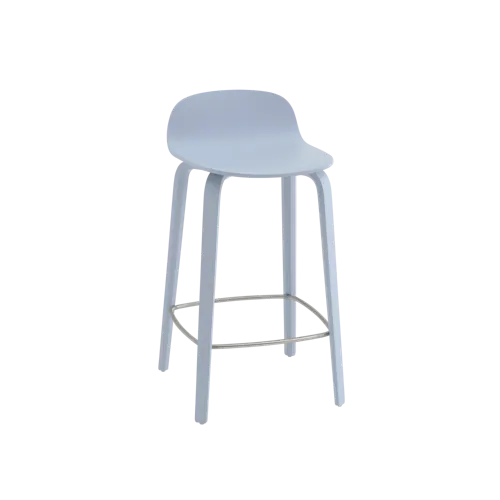 Visu Counter Stool Wood Base - 65 cm / 25.6"