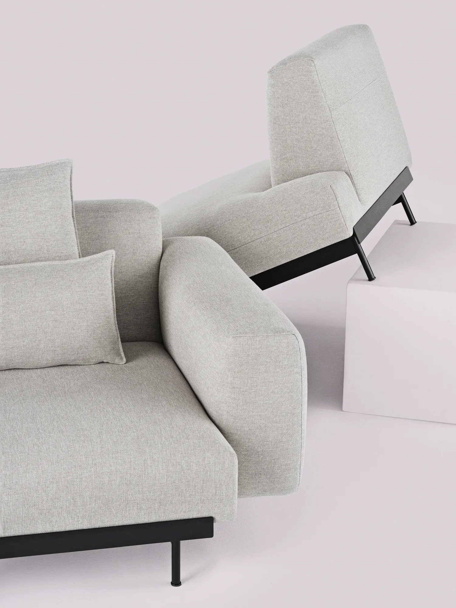 In Situ Modular Sofa in Clay 12