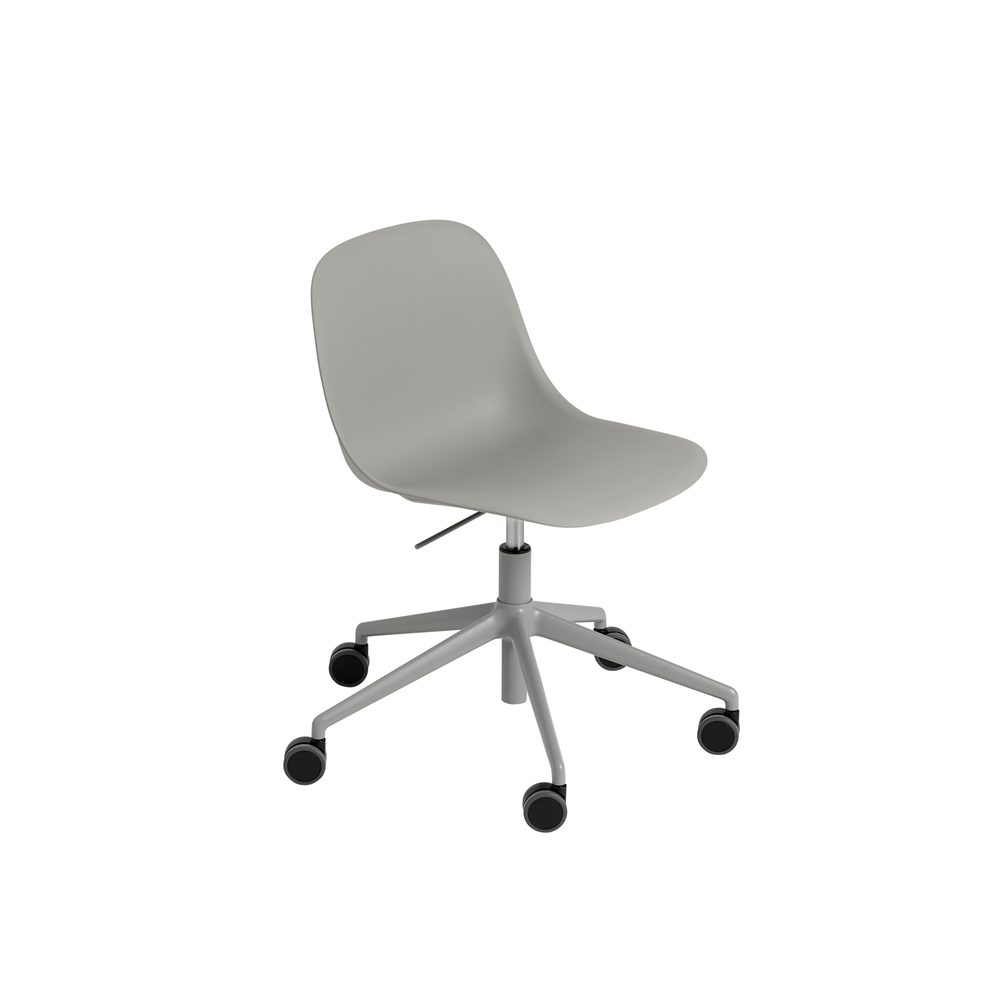 Fiber Side Chair Swivel Base w. Gas Lift and Castors