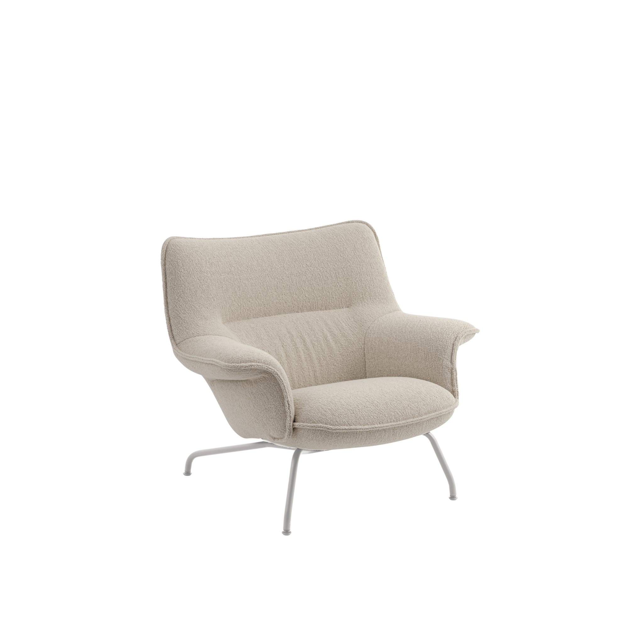 Packshot image of Muuto Doze Lounge Chair Low Back Tube Base in Hearth