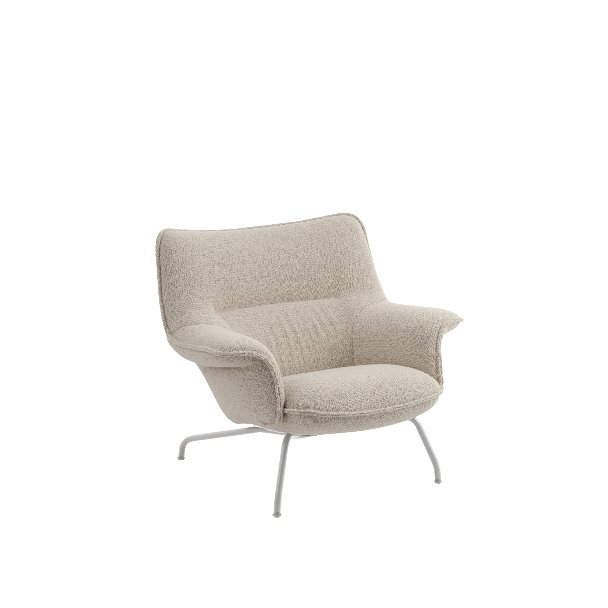 Packshot image of Muuto Doze Lounge Chair Low Back Tube Base in Hearth