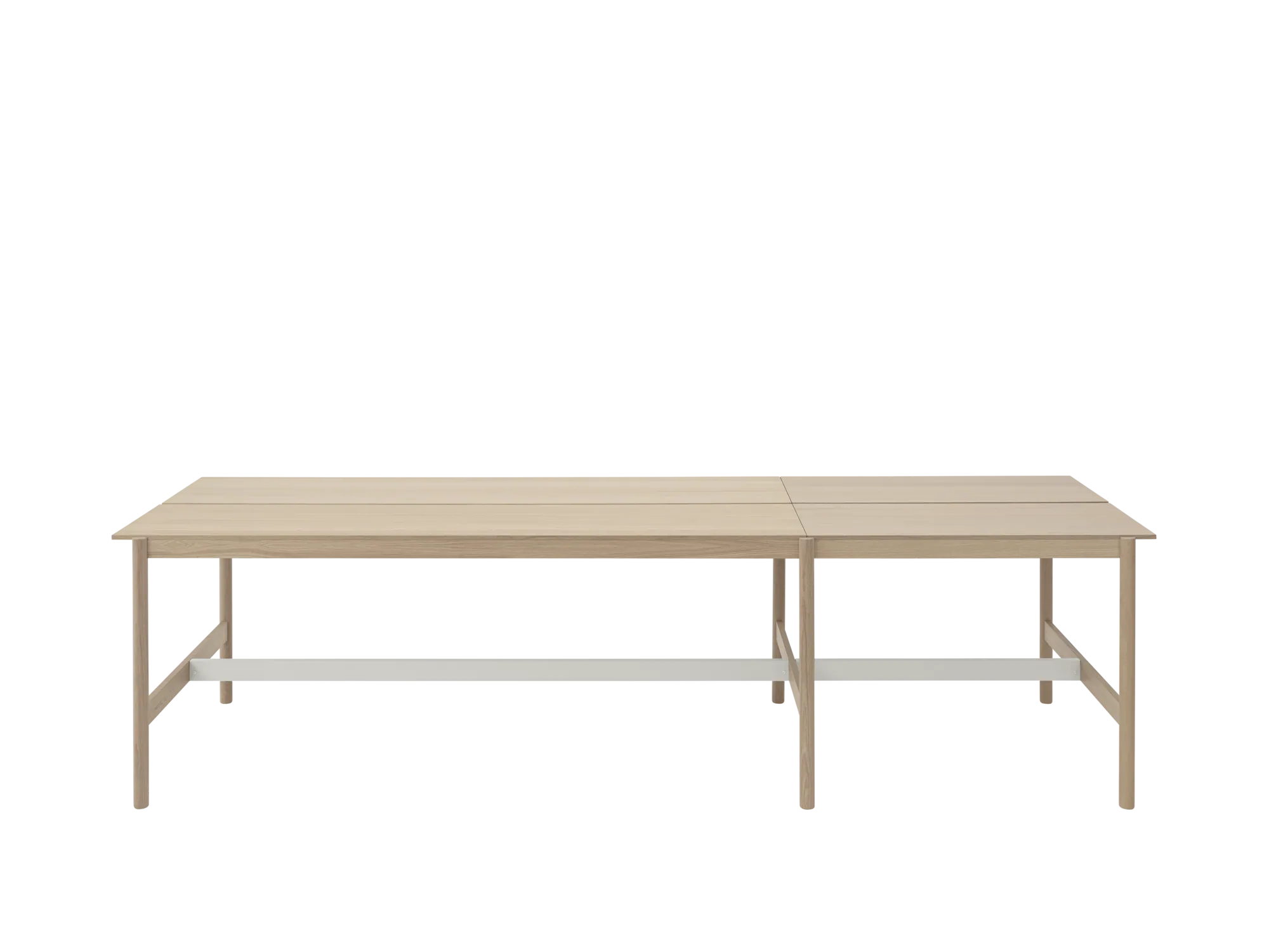 Linear System High Table Configuration 1 / H95 cm in Oak Veneer/Oak