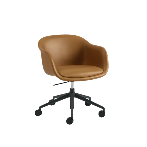 Fiber Conference Armchair Swivel Base w. Gas Lift and Castors