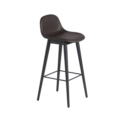 Fiber Bar Stool Wood Base - 75 cm / 29.5"