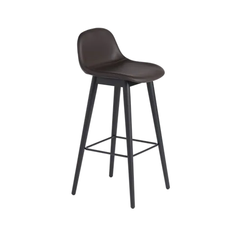 Fiber Bar Stool Wood Base - 75 cm / 29.5"