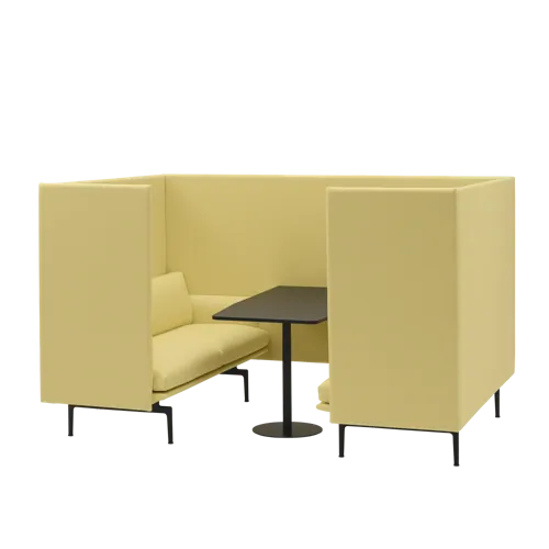 Outline Highback Cabin w. Table 120 2-Seater