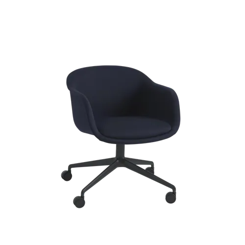 Fiber Conference Armchair Swivel Base w. Castors
