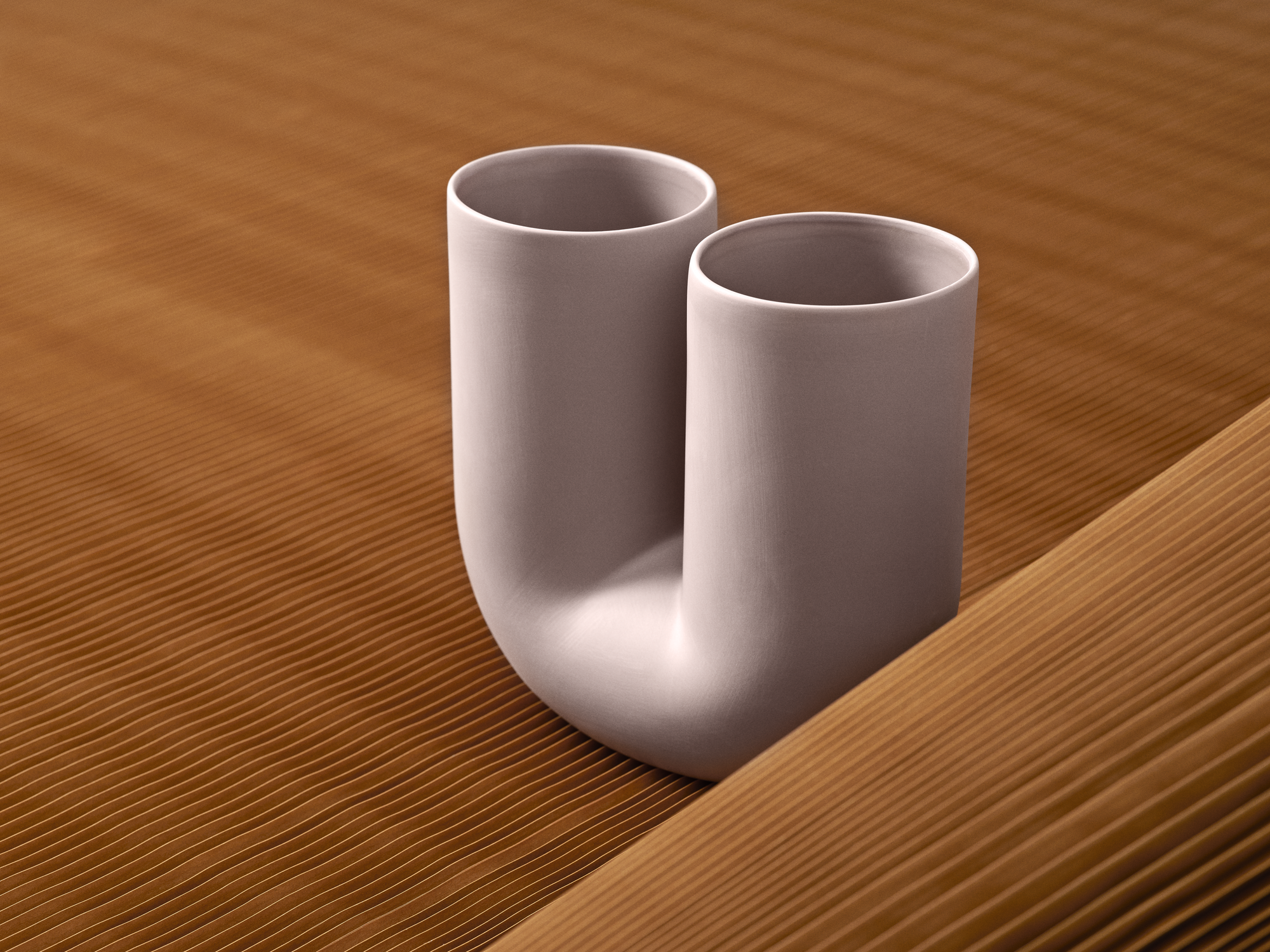 Kink Vase in Dusty Lilac