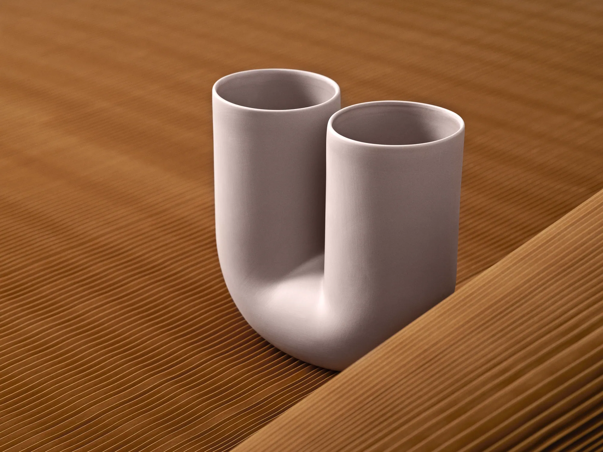Kink Vase in Dusty Lilac