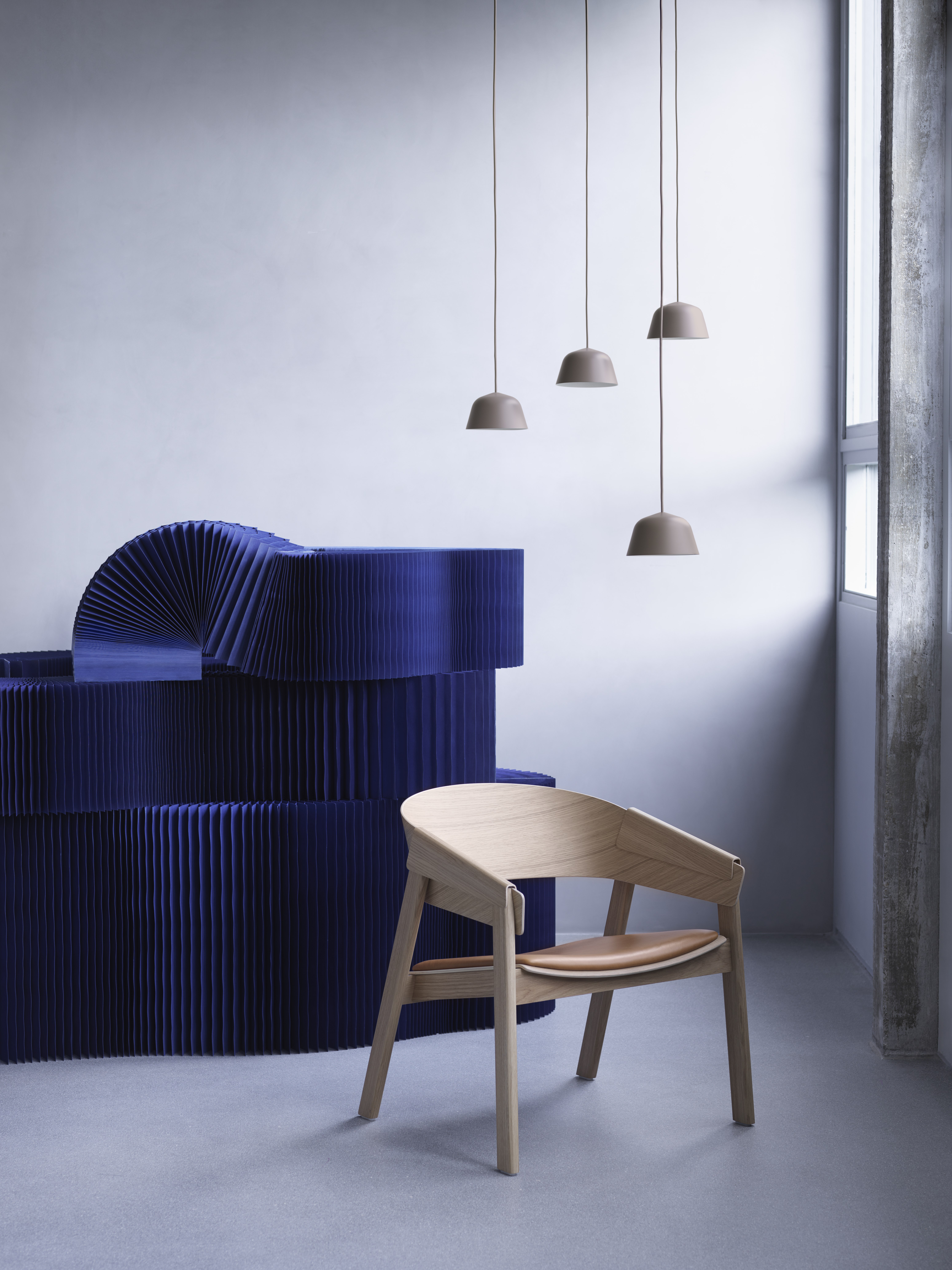 Dots Wood - Oak, Clay Brown, Beige-Green, Burgundy, Pale Blue