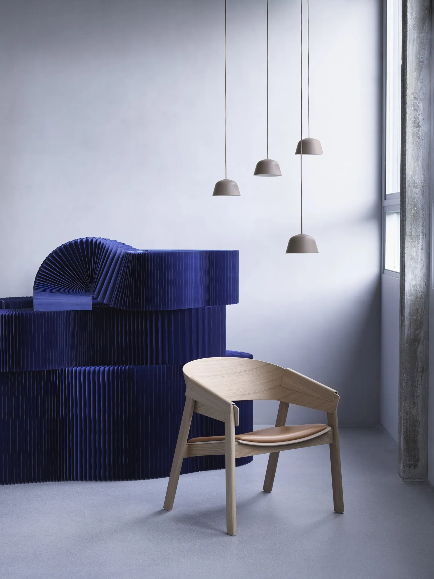 Dots Wood - Oak, Clay Brown, Beige-Green, Burgundy, Pale Blue