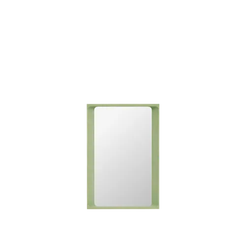 Packshot image of Muuto Arced Mirror 80 X 55 cm in Light
