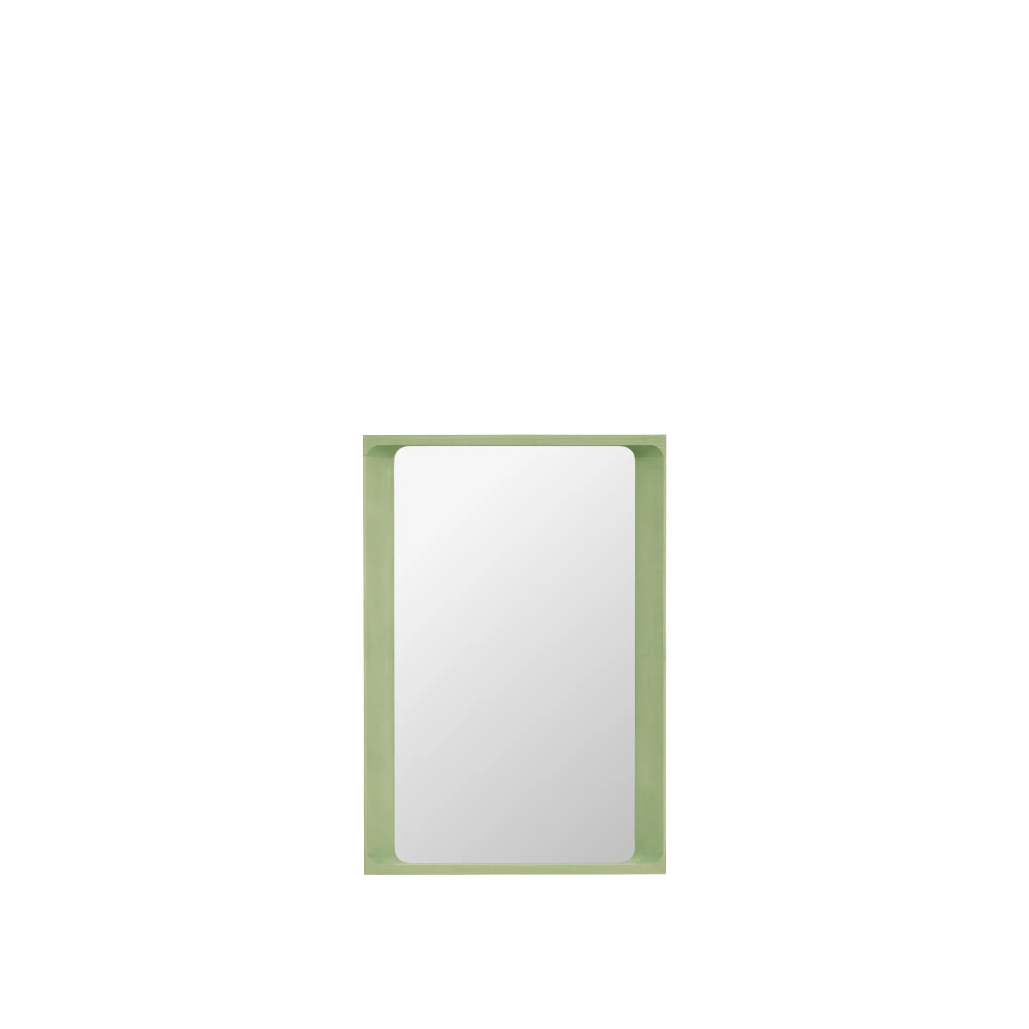 Packshot image of Muuto Arced Mirror 80 X 55 cm in Light