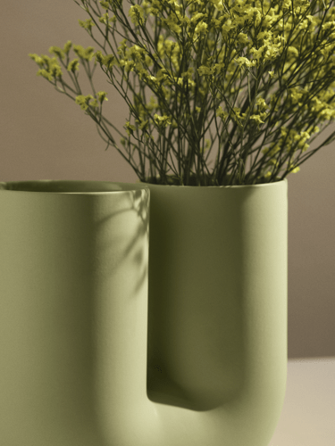 Kink Vase in Light Green