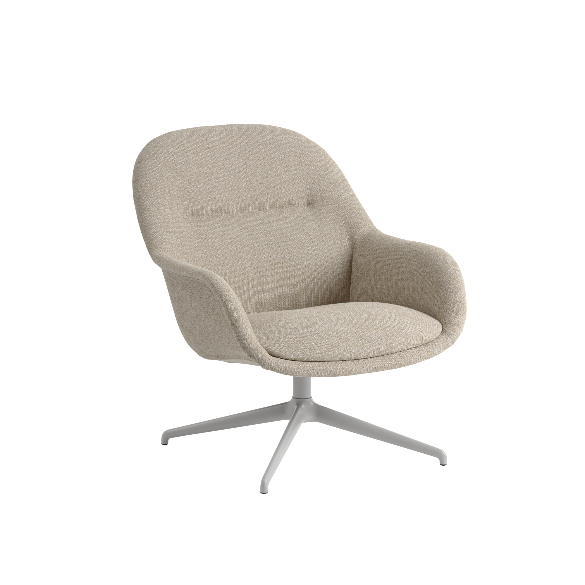 Fiber Lounge Armchair Swivel Base