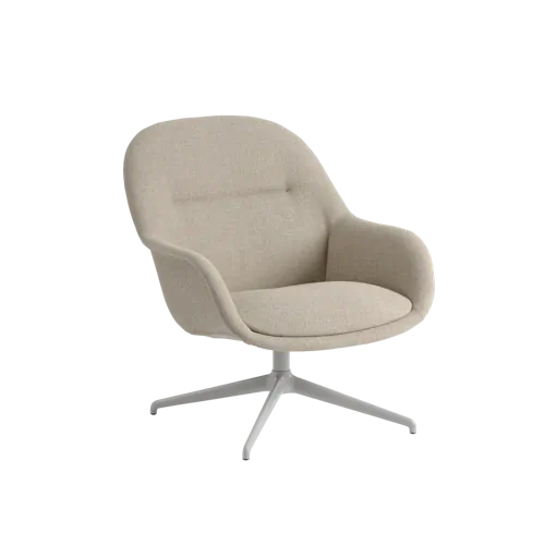 Fiber Lounge Armchair Swivel Base