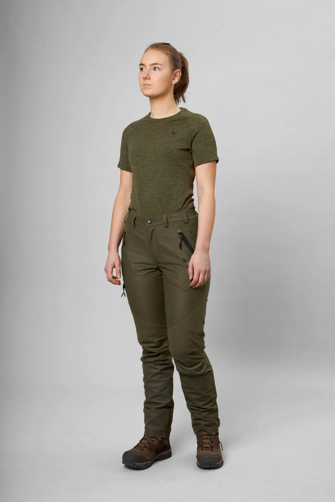 Pantalones De Caza Key-Point Para Mujer | Con Bolsillos Con Cremallera, Funda Para Cuchillo Y Cintura Elástica