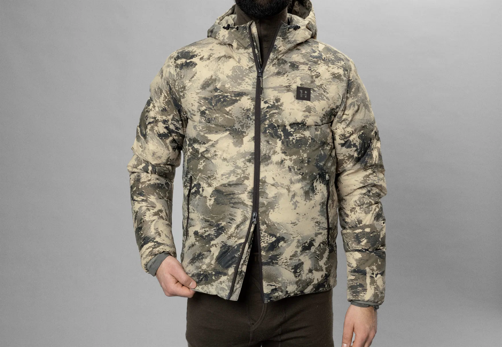 Camo Jacke Camouflage Steppjacke Kapuze Camouflage Daunenjacke