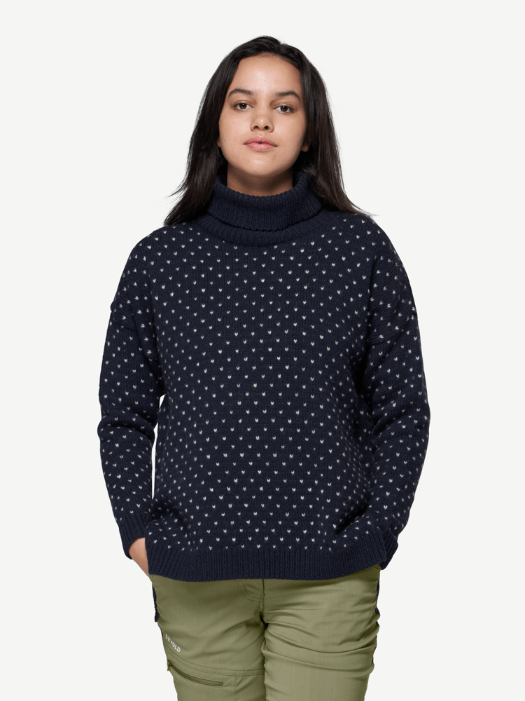 Devold - Sørisen Wool High Neck Dame - Medium - Blå