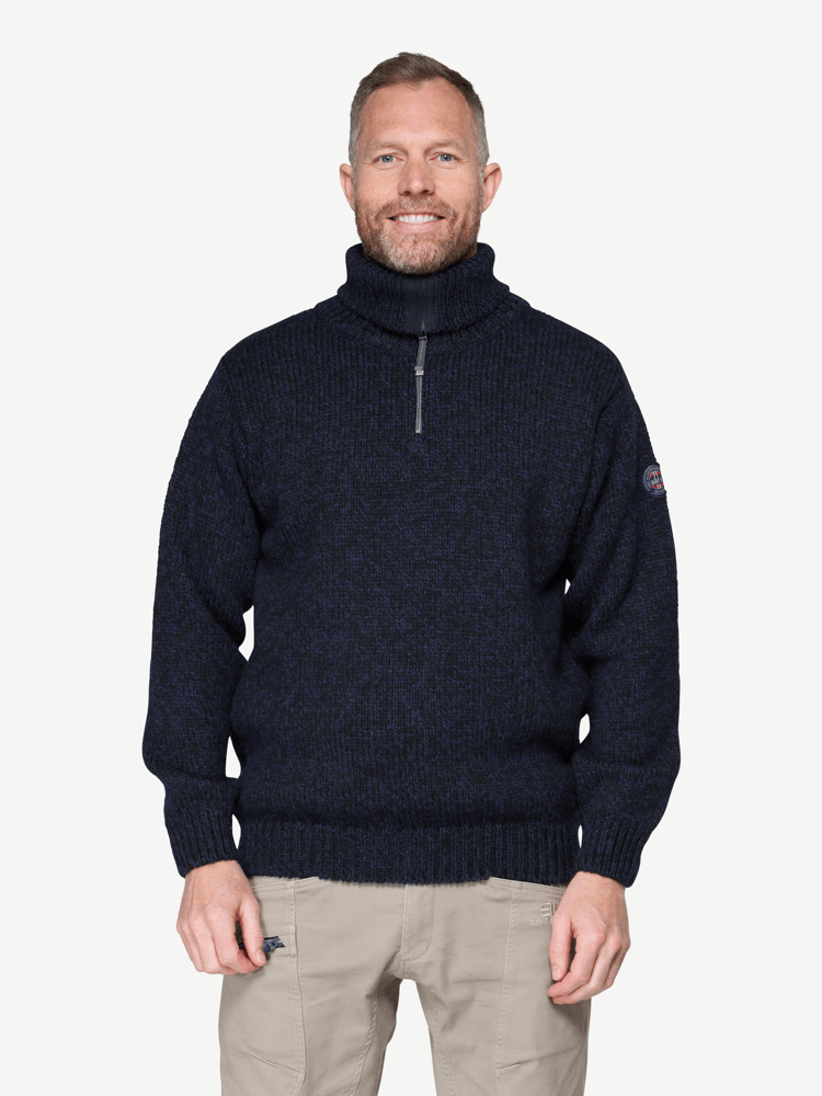Devold - Nansen Wool Zip Neck - Large - Blå