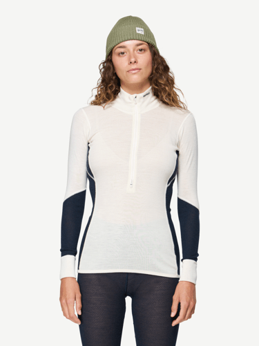 Devold - Wool Mesh 190 Zip Neck Dame - Medium - Blå